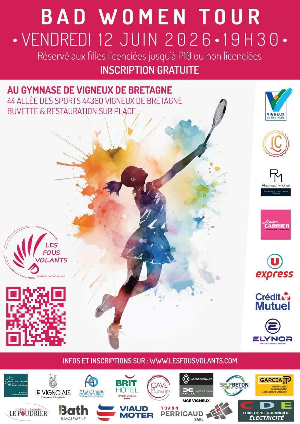 Le club reçoit le Bad Women Tour le vendredi 12 juin 2026